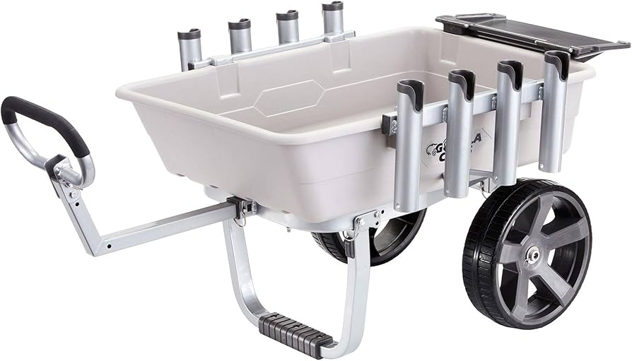 Beach fishing gear transport
Family fishing trip organization
Utility cart fishing modifications
Pier fishing equipment transport