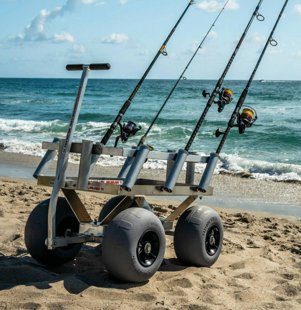 Beach fishing gear transport
Family fishing trip organization
Utility cart fishing modifications
Pier fishing equipment transport