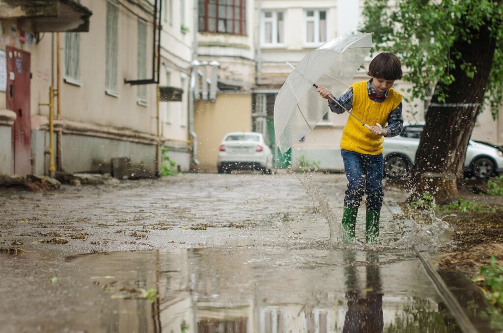 puddle, kid, street, after rain, stroll, childhood, child, city, umbrella, puddle, puddle, street, umbrella, umbrella, umbrella, umbrella, umbrella