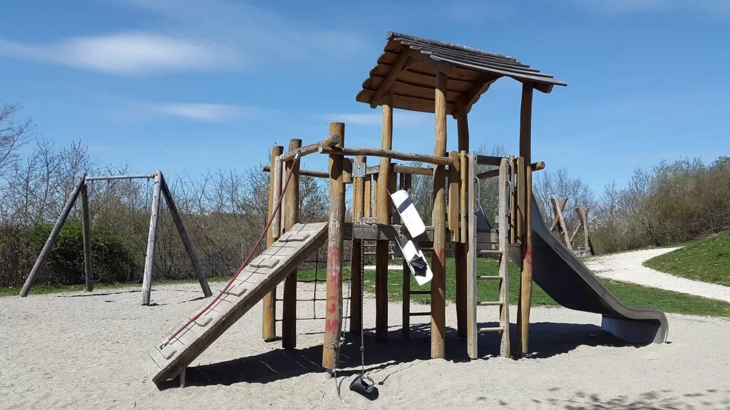 adventure playground, playground, slide, to play, children, game device, children's playground, wood, bar, sandpit, child's play, cottage, climbing house, playground, playground, playground, playground, playground