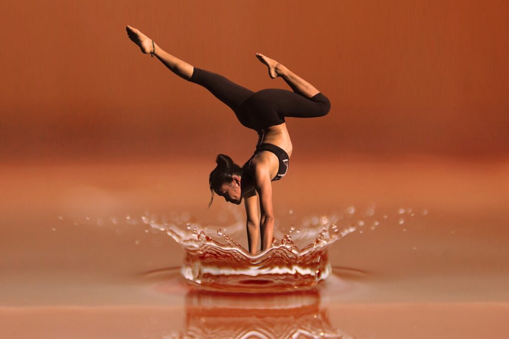 ease, balance, easy, power, nature, positive, dance, yoga, meditation, woman, fitness, health, waterdrop, splash, water, drops, reflection, crown, expression, move, gymnastics, relaxation, to dance, athletic, sports, spiritual. Emotional and Spiritual Health: Ultimate Guide to Peace