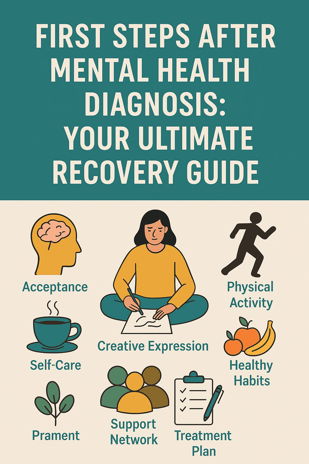 First Steps After Mental Health Diagnosis: Your Ultimate Recovery Guide – Pinterest Image