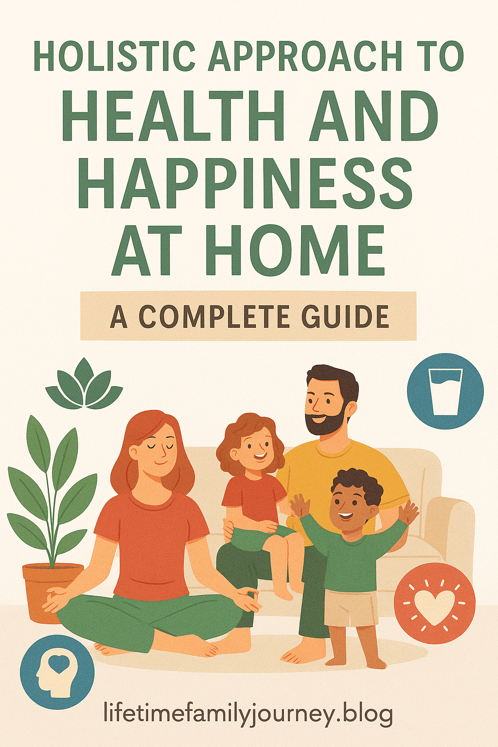 Holistic Approach to Health and Happiness at Home: A Complete Guide Pinterest Image