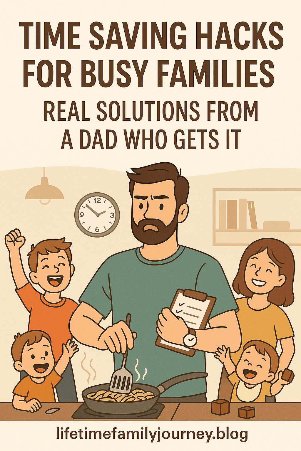Time Saving Hacks for Busy Families: Real Solutions from a Dad Who Gets It Pinterest Image