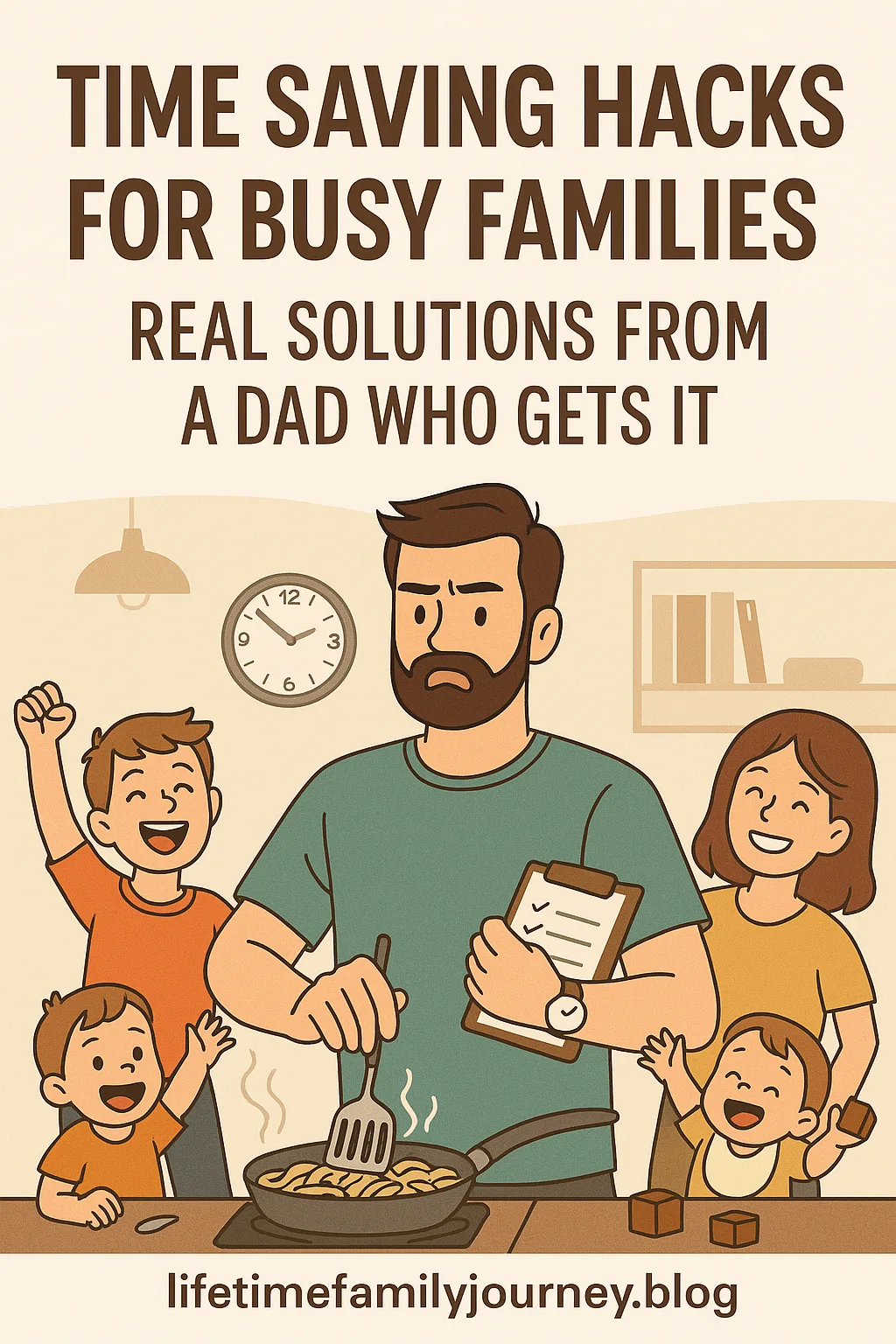 Time Saving Hacks for Busy Families: Real Solutions from a Dad Who Gets It Pinterest Image