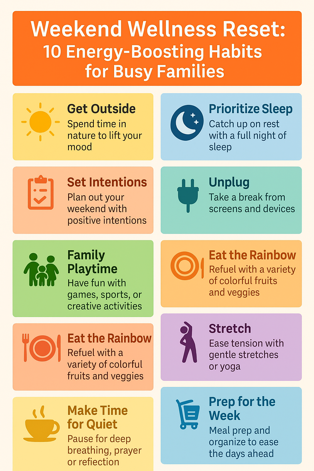 Weekend Wellness Reset: 10 Energizing Habits for Families