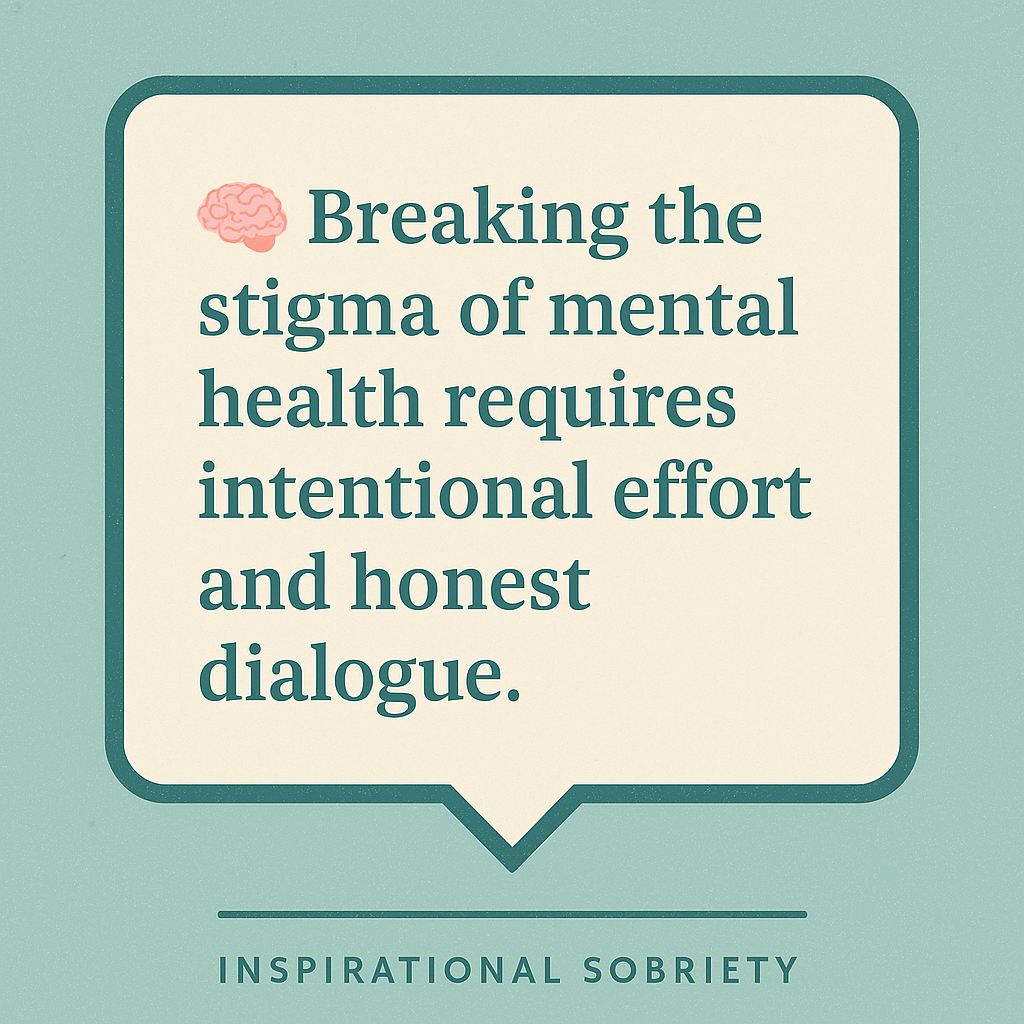 ๐ง Breaking the stigma of mental health isn't just about being niceโit's about saving lives.