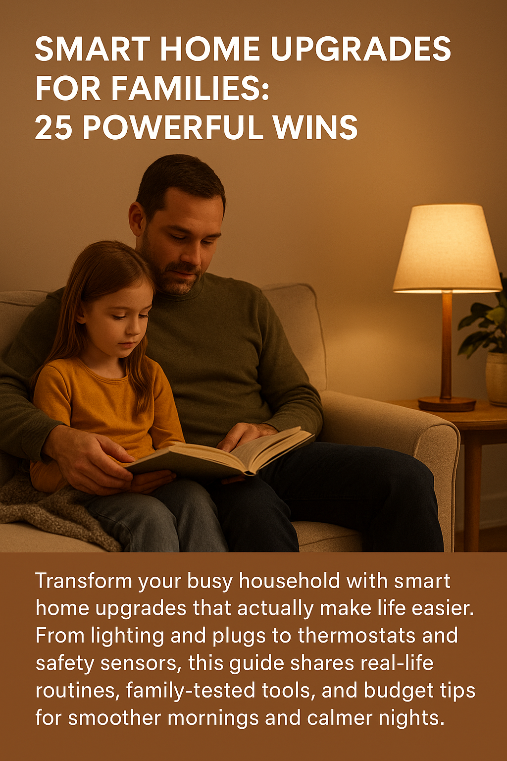 Smart Home Upgrades for Families: 25 Powerful Wins — Transform your busy household with smart home upgrades that actually make life easier. From lighting and plugs to thermostats and safety sensors, this guide shares real-life routines, family-tested tools, and budget tips for smoother mornings and calmer nights.