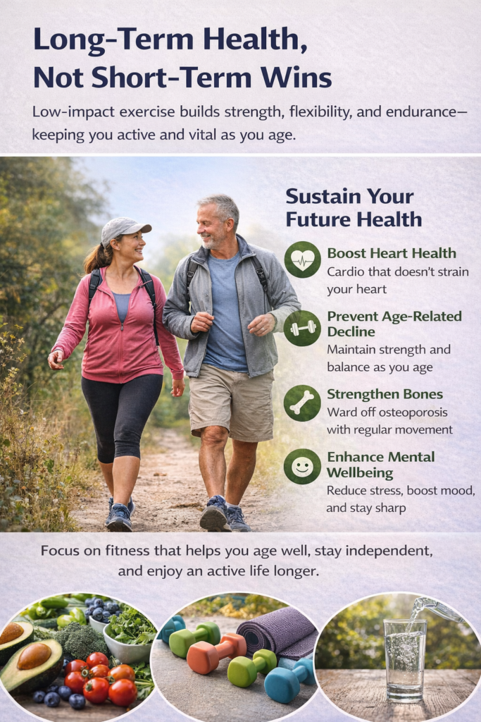 Sustaining health through low-impact fitness